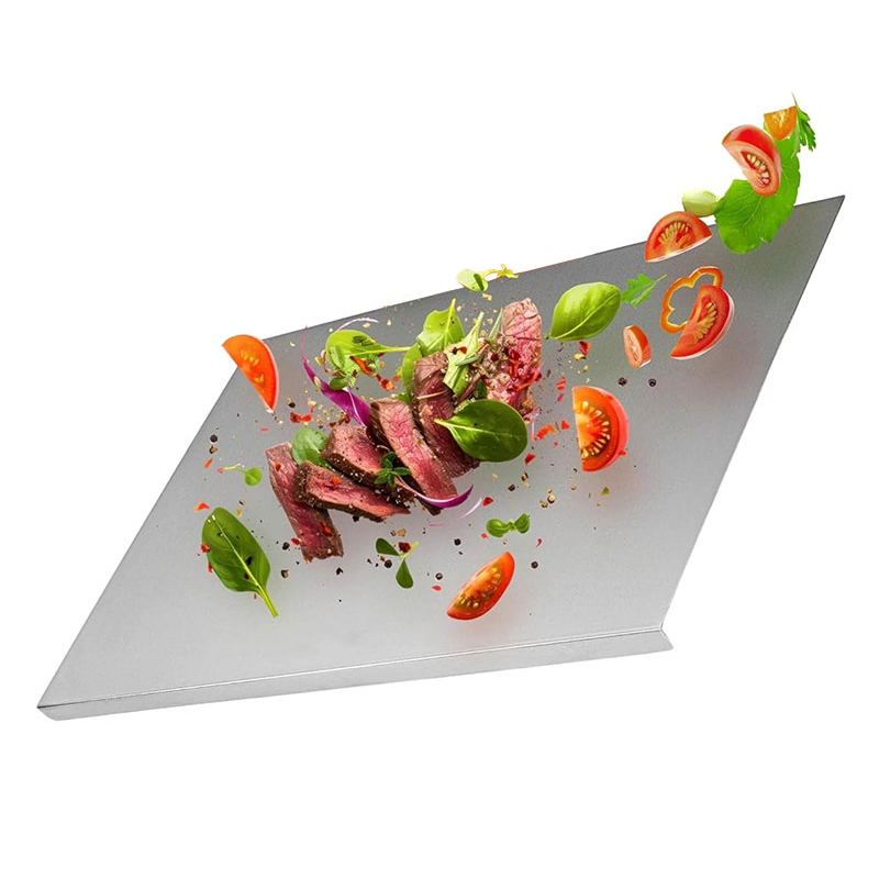 Stainless Steel Cutting Board for Meat, Fruits, Vegetables, Bread, and Baking