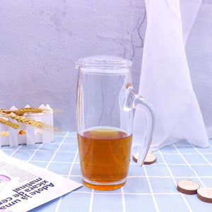 Acrylic Oil Dispenser Bottle with Lid Kitchen Oil Pouring Jug 450ml