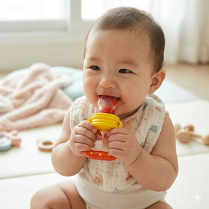 Baby Fresh Food Feeder Pacifier Fruit Feeder & Teething Toy for Infants & Toddlers Safe Baby Feeding – close-up detail