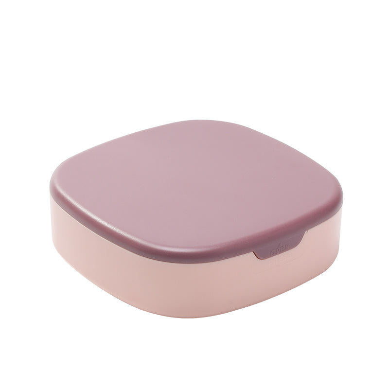 Mini Jewelry Storage Box with Mirror Portable Plastic Organizer Case
