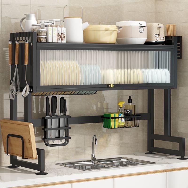 Over Sink Kitchen Dish Drainer Rack – Drying & Storage Cabinet