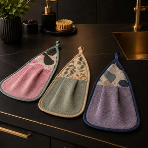 Hanging Kitchen Cleaning Towel – Ultra Absorbent Quick-Dry Hand Towel – close-up detail