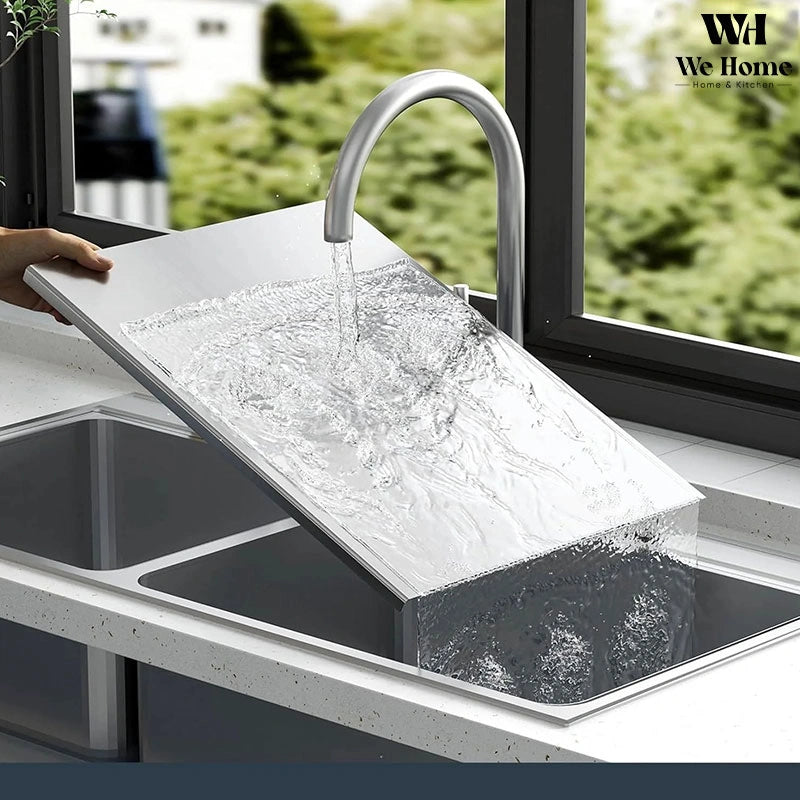 Stainless Steel Cutting Board for Meat, Fruits, Vegetables, Bread, and Baking