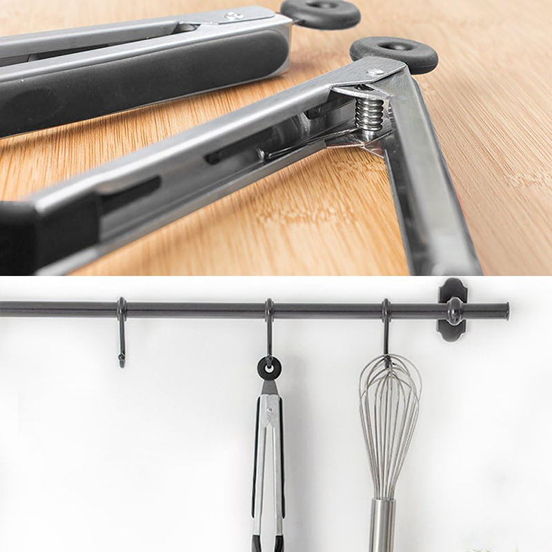 Spatula Tongs Non Stick Cooking Tongs BBQ Food Turner Clip for Kitchen Grill