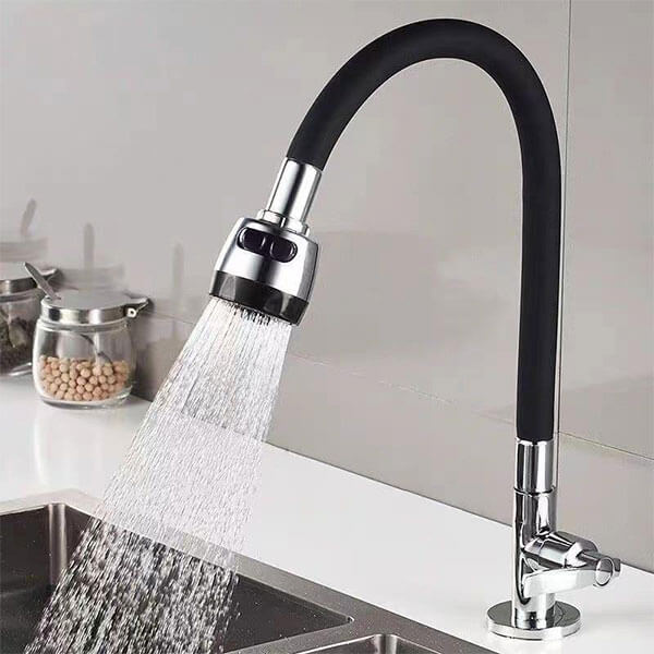 360° Bendable Silicone Faucet Nozzle – Jet & Soft Stream