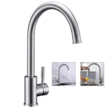 Premium Stainless Steel 360° Swivel Kitchen & Bathroom Mixer Tap – Single Lever Sink Faucet