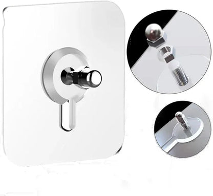 Punch-Free Screw Stickers – Strong Wall Mount Adhesive Hooks