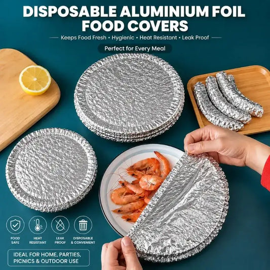 Reusable Aluminum Foil Food Cover Heat Insulation Food Preservation Cover for Kitchen Use