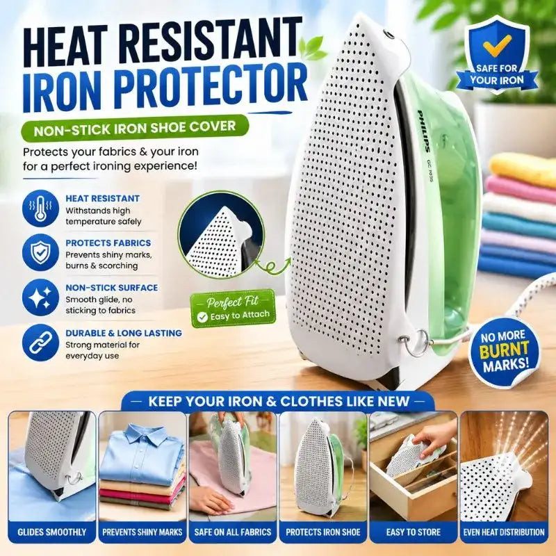 Heat Resistant Iron Protector – Non-Stick Iron Shoe Cover