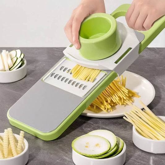 5 in 1 Manual Vegetable Cutter – Multi-Function Kitchen Slicer & Grater