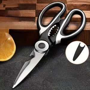 5 in 1 Multi Functional Kitchen Scissors Stainless Steel Heavy Duty Food Shears