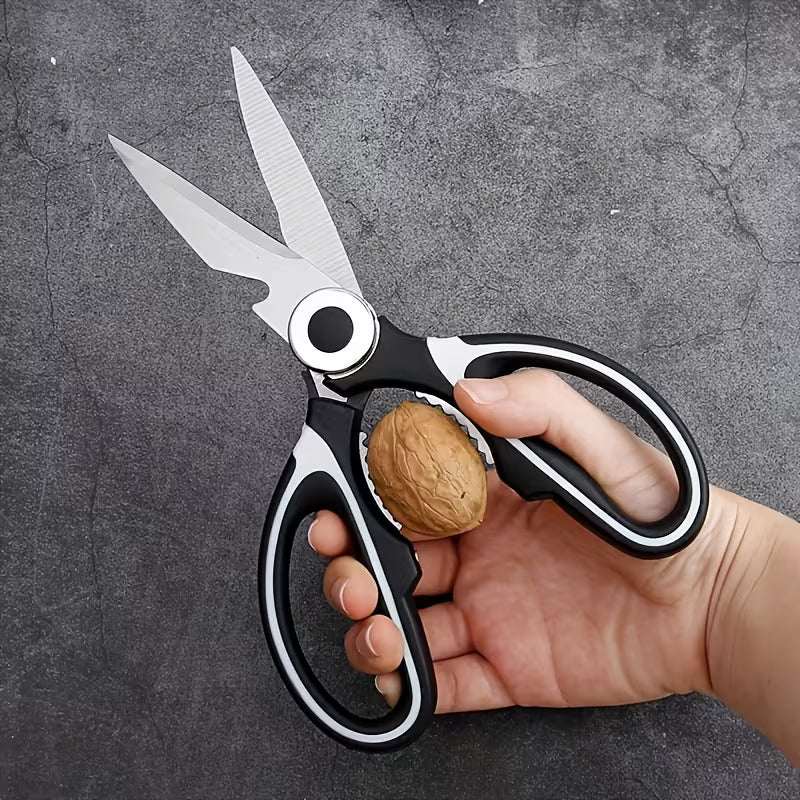 5 in 1 Multi Functional Kitchen Scissors Stainless Steel Heavy Duty Food Shears
