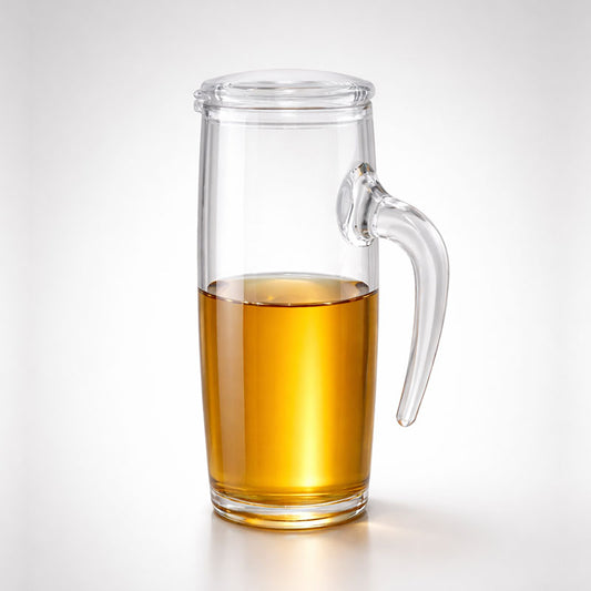 Acrylic Oil Dispenser Bottle with Lid Kitchen Oil Pouring Jug 450ml