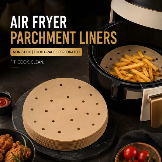 Air Fryer Parchment Paper Liners Non-Stick Food Grade Perforated Baking Sheets