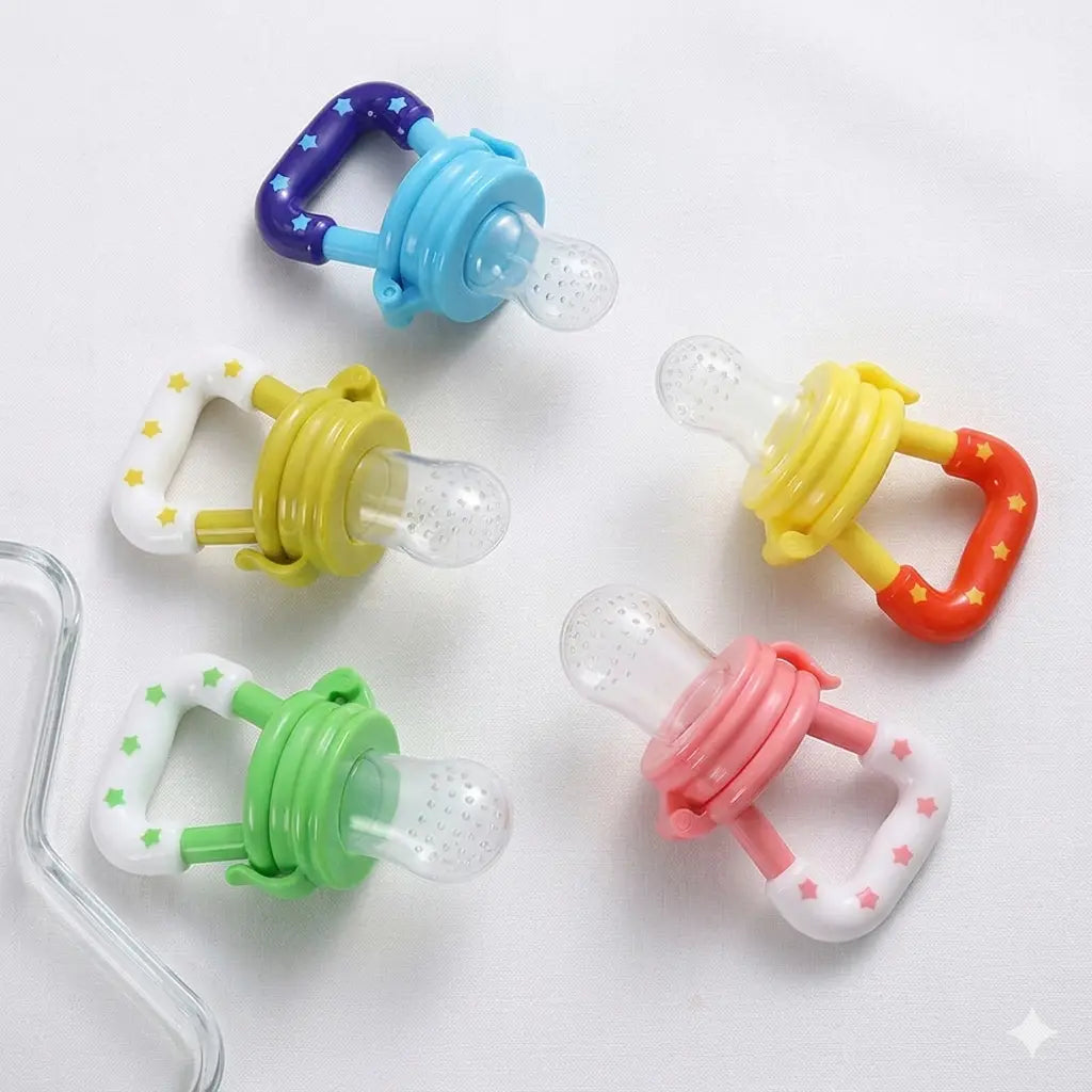 Baby Fresh Food Feeder Pacifier Fruit Feeder & Teething Toy for Infants & Toddlers Safe Baby Feeding Pacifier – side view