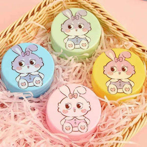 Collapsible Folding Cup 100ML Pack of 2 Portable Travel Cup with Lid Cartoon Reusable Drinking Cup