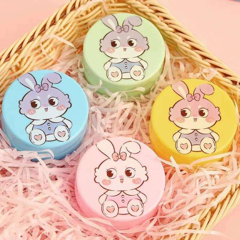 Collapsible Folding Cup 100ML Pack of 2 Portable Travel Cup with Lid Cartoon Reusable Drinking Cup
