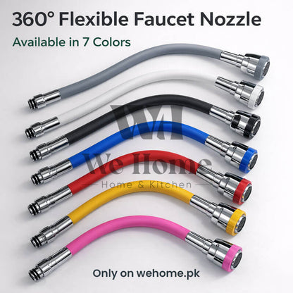 360° Bendable Silicone Faucet Nozzle – Jet & Soft Stream