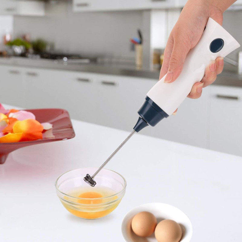 Electric Rechargeable Egg & Coffee Beater – USB Handheld Milk Frother & Mini Mixer