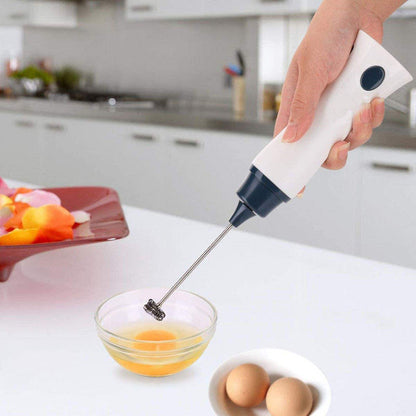 Electric Rechargeable Egg & Coffee Beater – USB Handheld Milk Frother & Mini Mixer