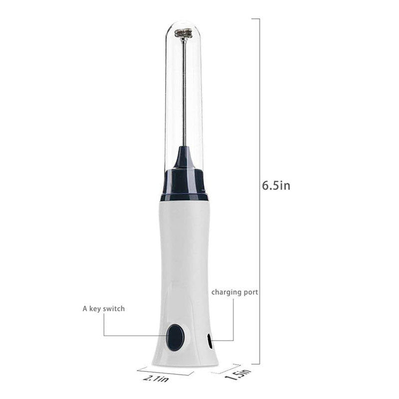 Electric Rechargeable Egg & Coffee Beater – USB Handheld Milk Frother & Mini Mixer