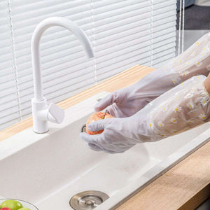 Full Arm Dish Washing Gloves Waterproof Non-Slip Kitchen Cleaning Gloves