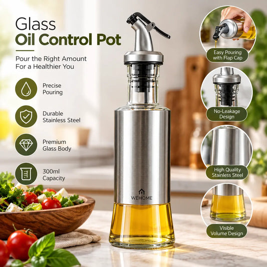 Glass Oil Control Pot