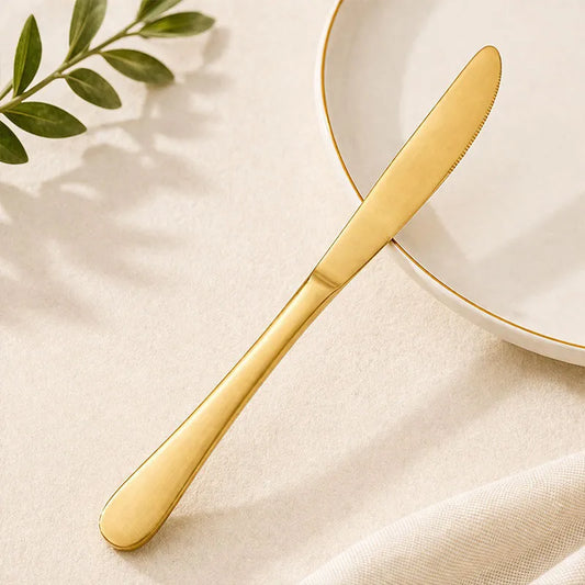 Gold Butter Knife – Premium Stainless Steel Spreader (1 Piece)