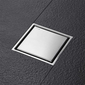 Custom square SUS304 Stainless Steel Clean Out Shower Anti Smell Floor Waste Drain for Bathroom