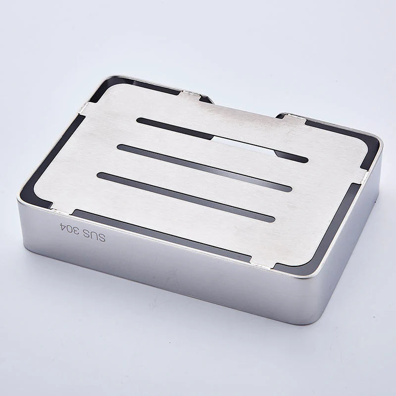 Modern Stainless Steel Wall-Mounted Soap Dish Holder