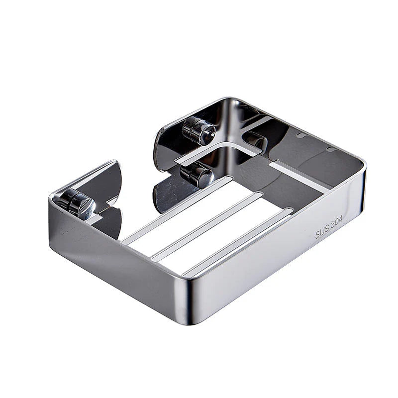 Modern Stainless Steel Wall-Mounted Soap Dish Holder