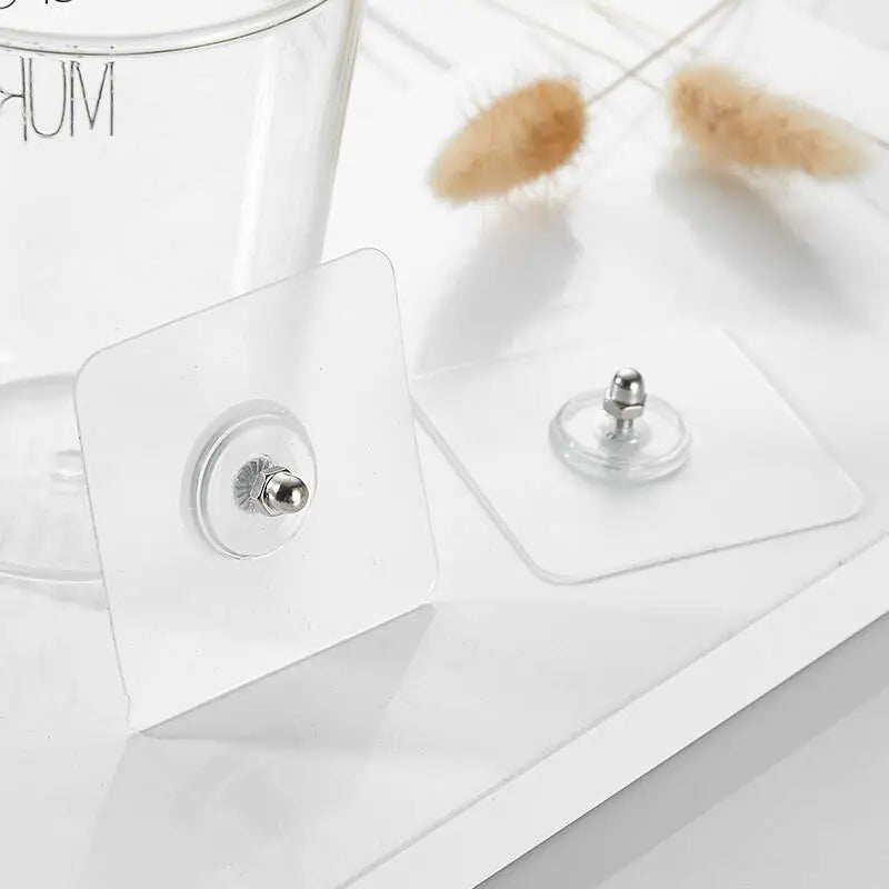 Punch-Free Screw Stickers – Strong Wall Mount Adhesive Hooks