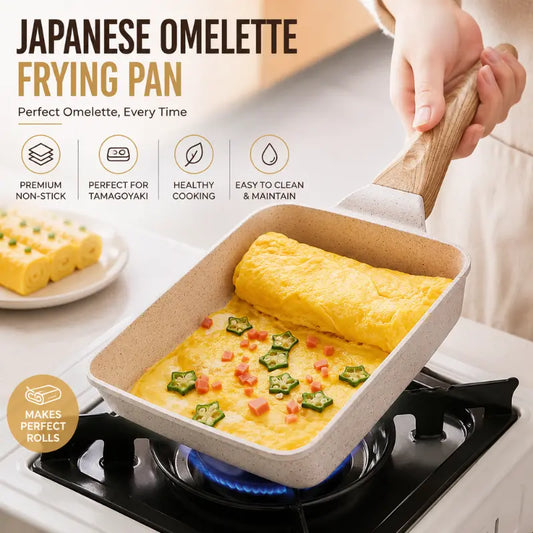 Japanese Omelette Frying Pan Non Stick Rectangular Egg Pan