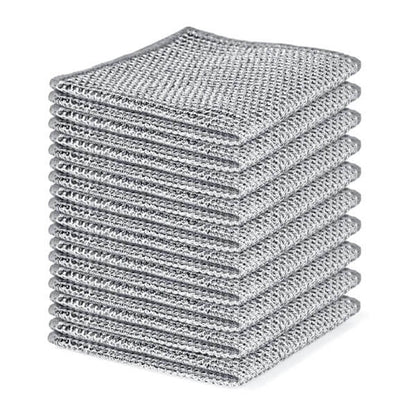 Wired Cleaning Cloth – Heavy Duty Scrub Pad for Kitchen & Home | 10pcs