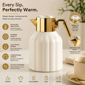 Vacuum Insulated Coffee & Tea Thermos Jug – 1 Liter