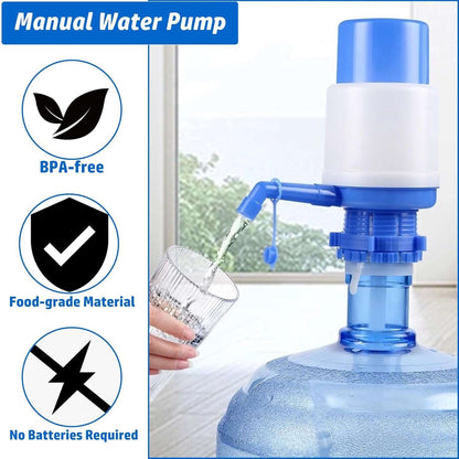 Manual Water Dispenser Pump – BPA-Free Drinking Water Pump for 19L Bottles