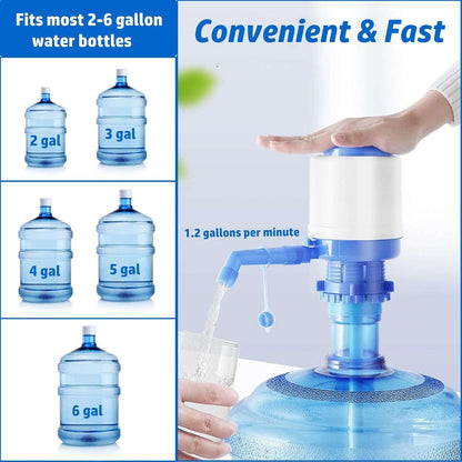 Manual Water Dispenser Pump – BPA-Free Drinking Water Pump for 19L Bottles