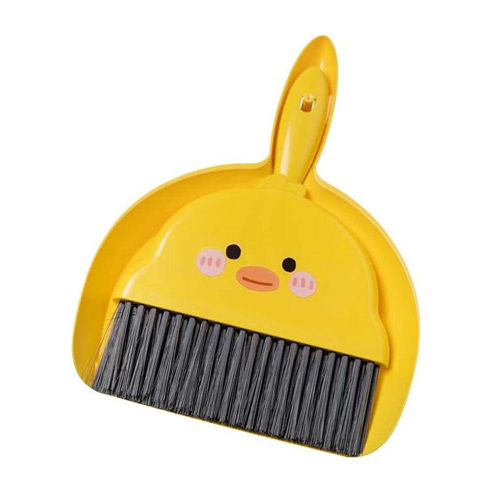 Mini Broom and Dustpan Set Cute Handheld Cleaning Brush Small Dust Cleaner for Table Desk Kitchen