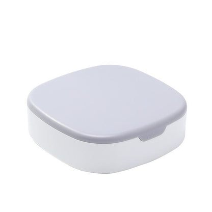 Mini Jewelry Storage Box with Mirror Portable Plastic Organizer Case