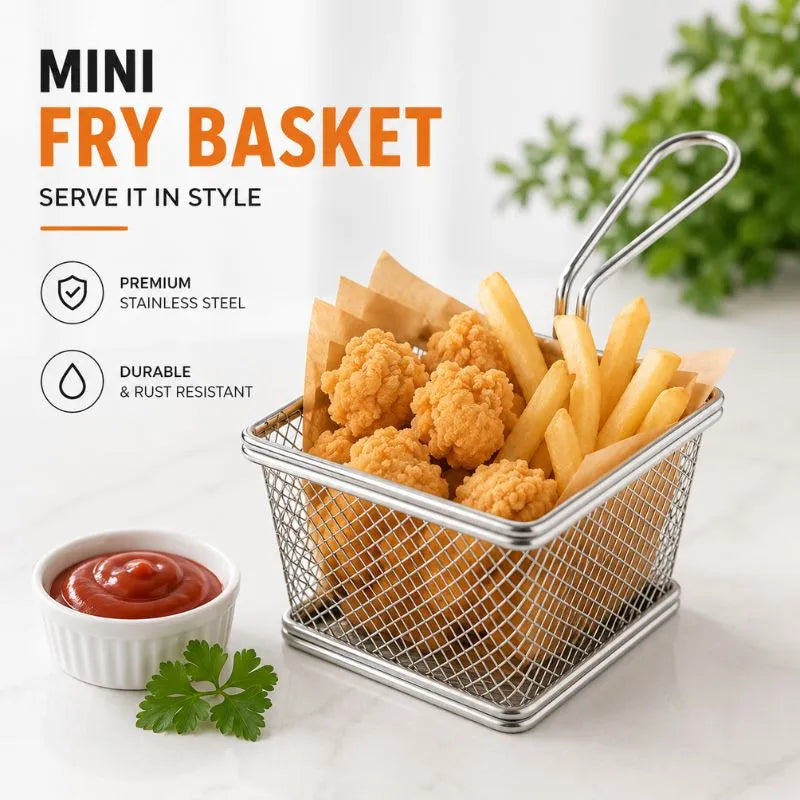 Mini Stainless Steel Fry Basket