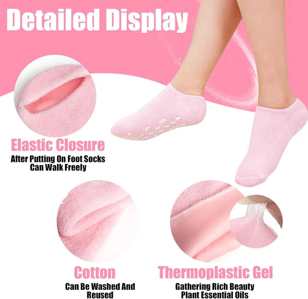 Moisturizing Gel Socks – Deep Hydration & Cracked Heel Repair
