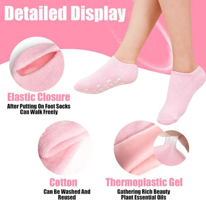 Moisturizing Gel Socks – Deep Hydration & Cracked Heel Repair