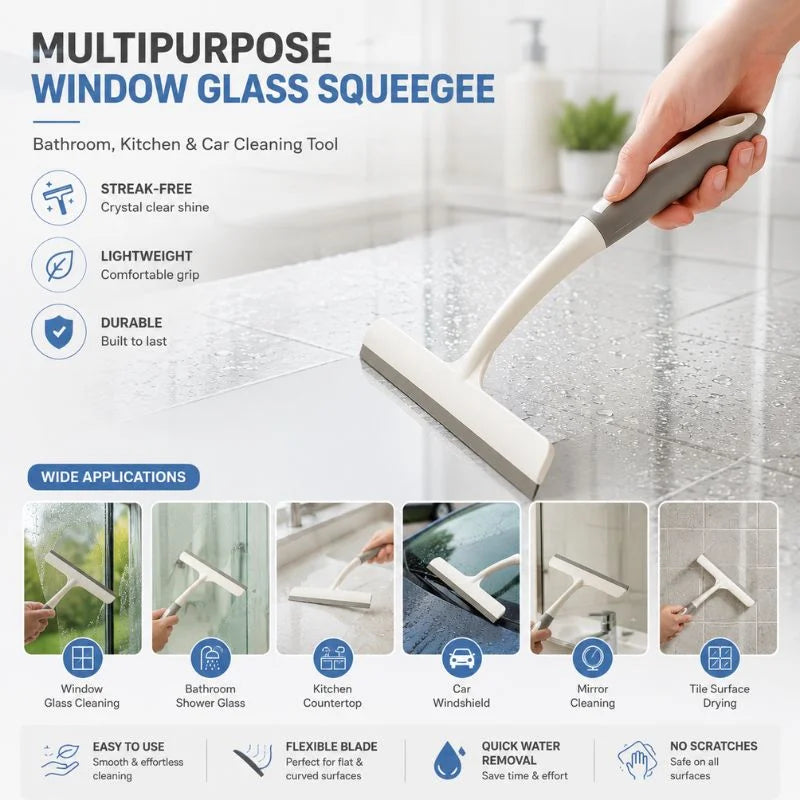 Buy Window Squeegee – Streak-Free Glass Cleaner – WeHome