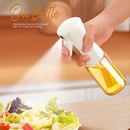Oil Spray Bottle – Refillable Glass Oil Dispenser with Fine Mist Sprayer for Cooking, Air Fryer & Salad