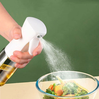 Oil Spray Bottle – Refillable Glass Oil Dispenser with Fine Mist Sprayer for Cooking, Air Fryer & Salad