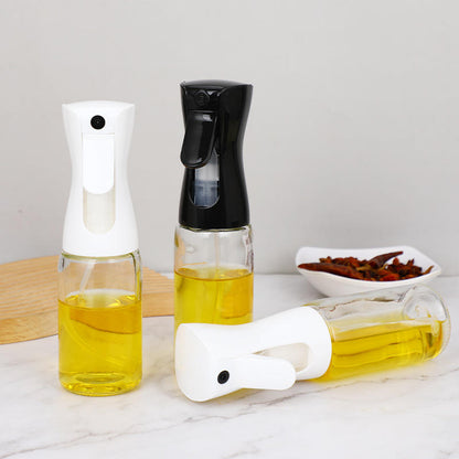 Oil Spray Bottle – Refillable Glass Oil Dispenser with Fine Mist Sprayer for Cooking, Air Fryer & Salad