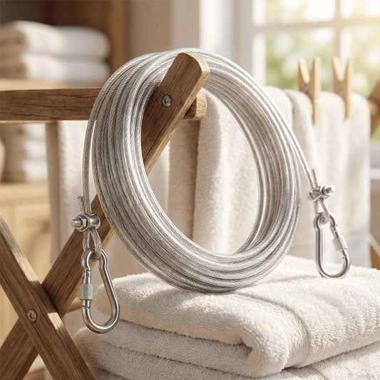 Stainless Steel PVC Coated Clothesline – Heavy-Duty Rust-Resistant Drying Wire