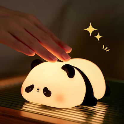 Panda Silicone Lamp Night Light – USB Rechargeable Cute Bedside Sleep Light