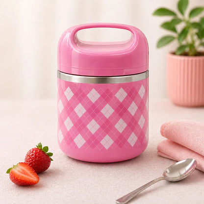 Portable Stainless Steel Lunch Box 630ml – Thermal Tiffin with Handle