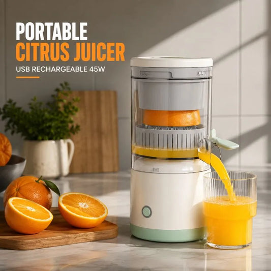 Portable Electric Citrus Juicer – USB Rechargeable 45W